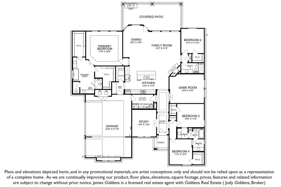 2D floor plan layout of this home in Scofield Farms Estates, Georgetown, TX (Image 5). 2D floor plan layout of this home in Scofield Farms Estates, Georgetown, TX (Image 5).