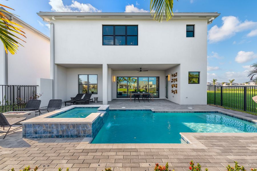 Representative exterior details of a home built from the Polynesia by GL Homes in Lotus Edge, Boca Raton (Image 3).