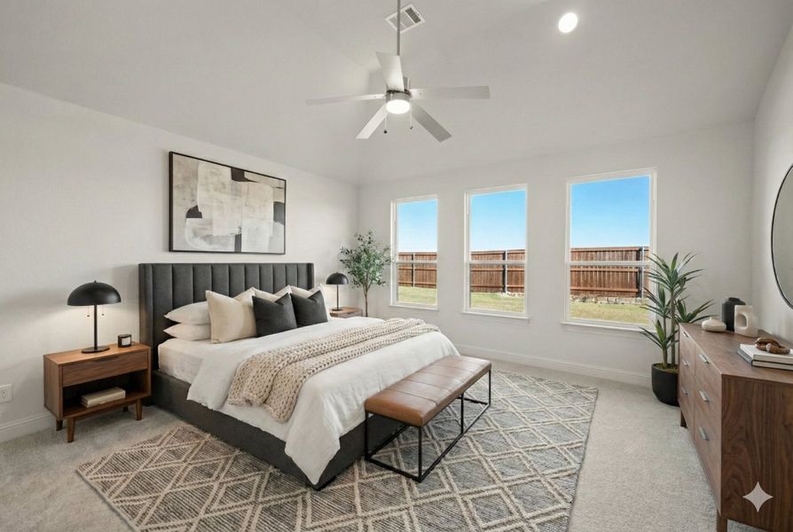 Furnished interior view inside a new home in BridgeWater - Phase 1, Midlothian (Image 30).