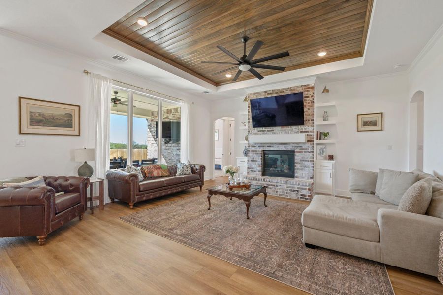 Furnished interior view inside a new home in , College Station (Image 12). Furnished interior view inside a new home in , College Station (Image 12).