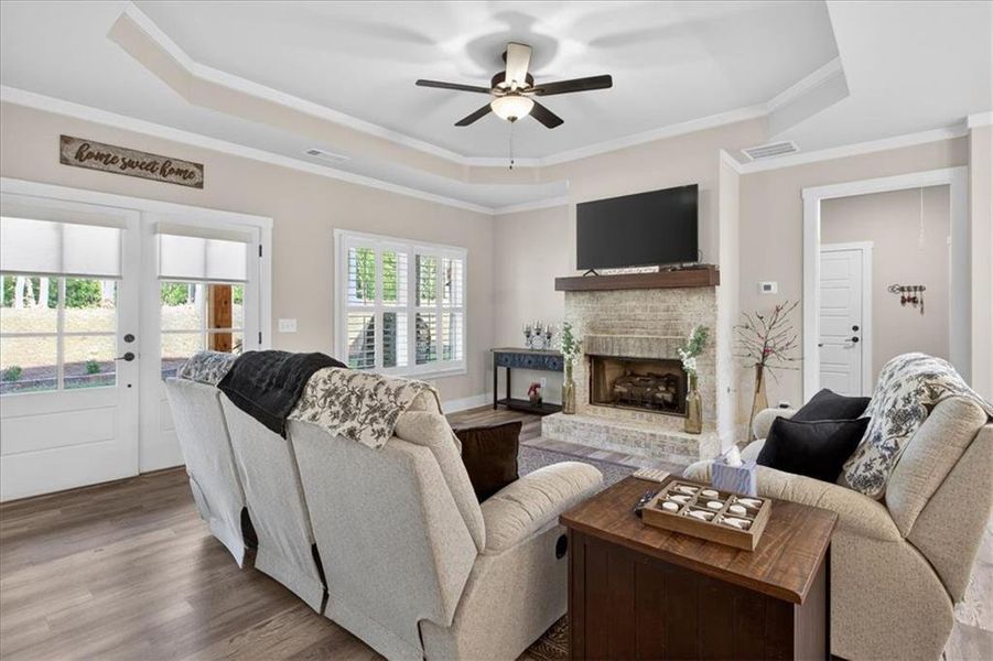 Furnished interior view inside a new home in , Talking Rock (Image 9).