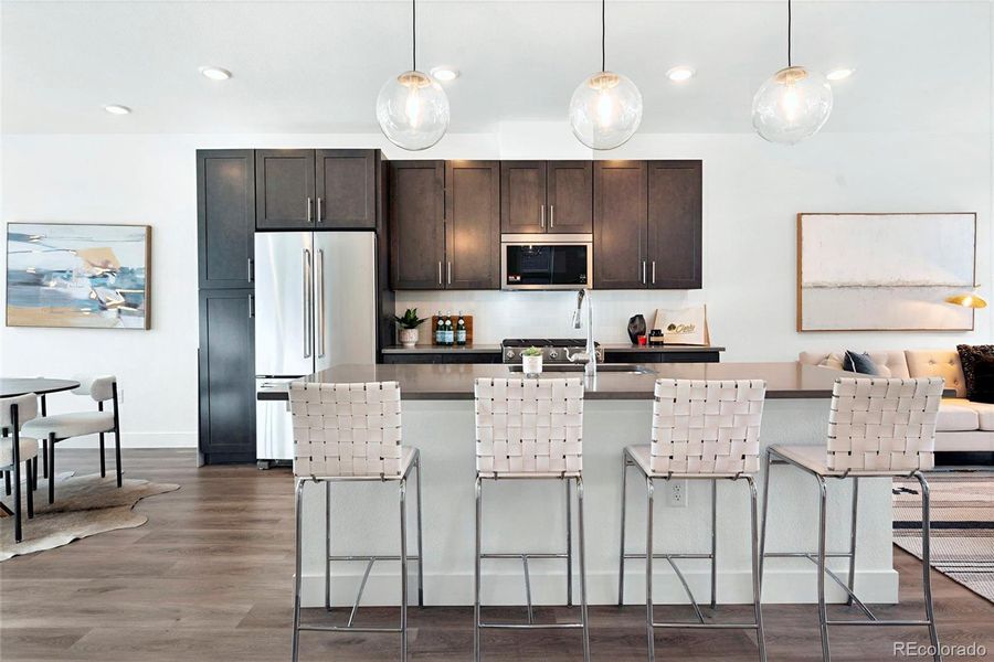 Furnished interior view inside a new home in , Denver (Image 18).