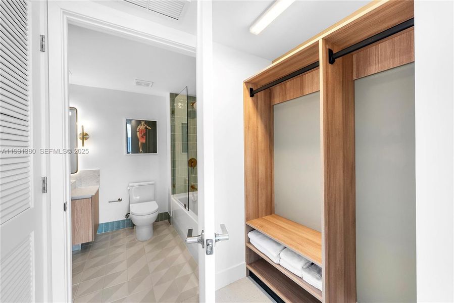 Furnished interior view inside a new home in , Miami (Image 9).