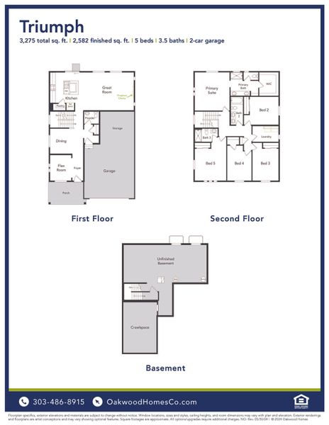 2D floor plan layout of this home in Green Valley Ranch, Aurora, CO (Image 3).