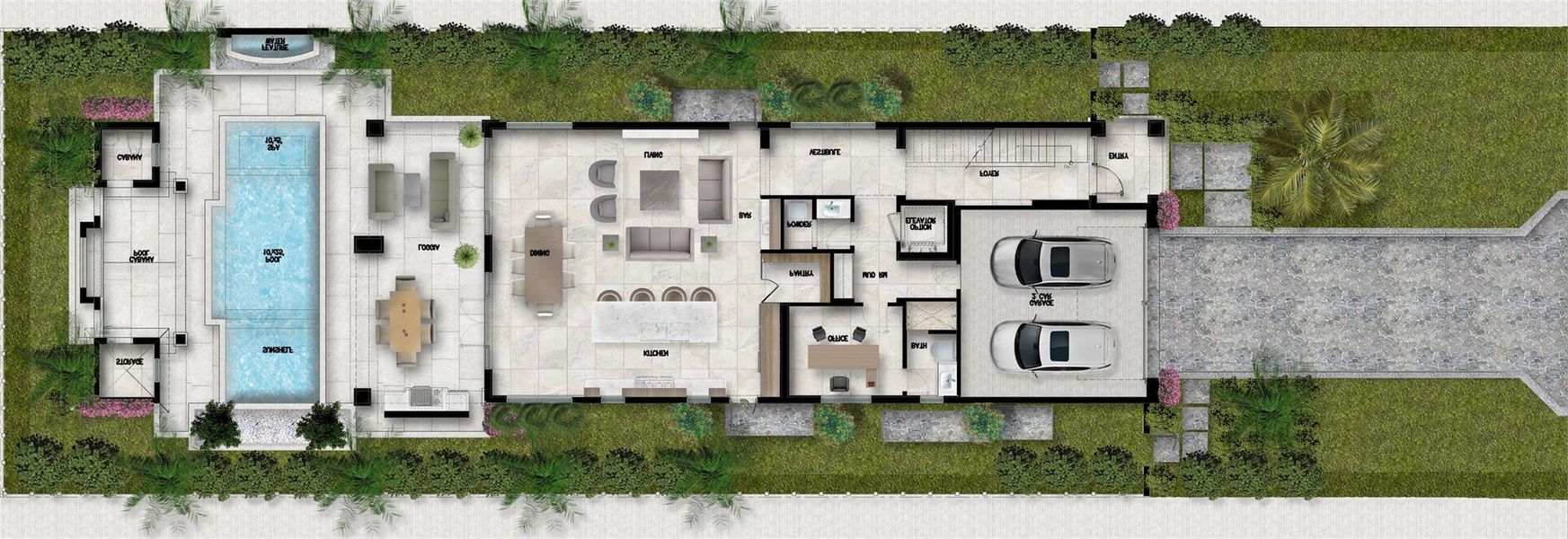 2D floor plan layout of this home in , Delray Beach, FL (Image 3).