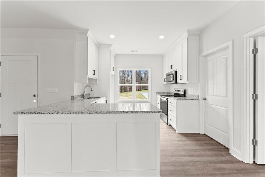 Furnished interior view inside a new home in , Cleveland (Image 6).