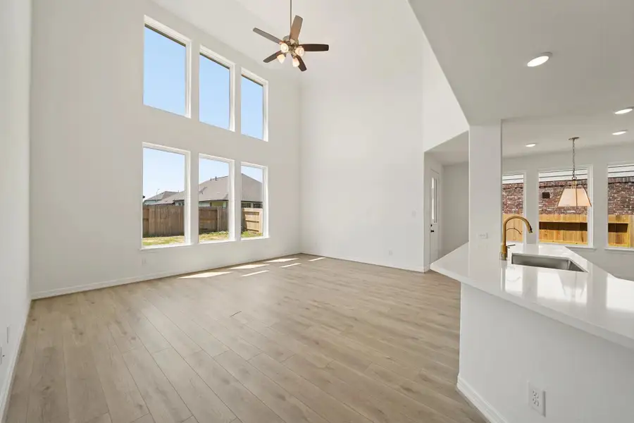 Gathering room. Sample product photo. Actual exterior and interior selections may vary by homesite. Photo may be virtually staged. Gathering room. Sample product photo. Actual exterior and interior selections may vary by homesite. Photo may be virtually staged.
