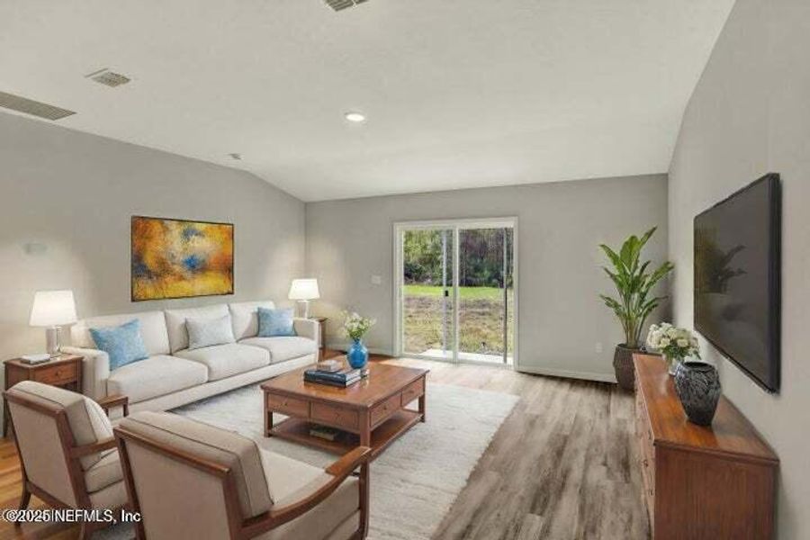 Furnished interior view inside a new home in , Jacksonville (Image 13). Furnished interior view inside a new home in , Jacksonville (Image 13).