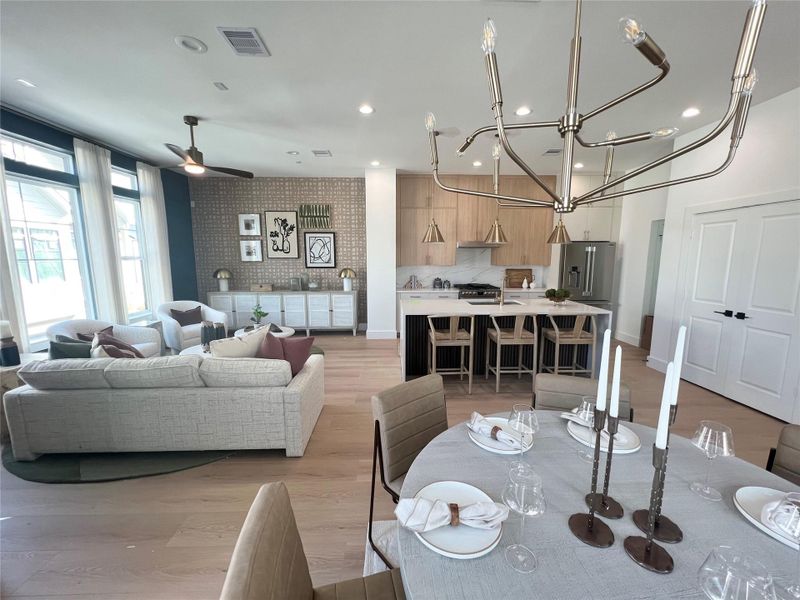 Furnished interior view inside a new home in Thornton Oaks, Houston (Image 38).