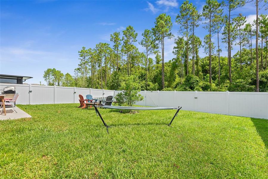 Exterior details and patio area of a home in Sawmill Branch, Palm Coast (Image 25).