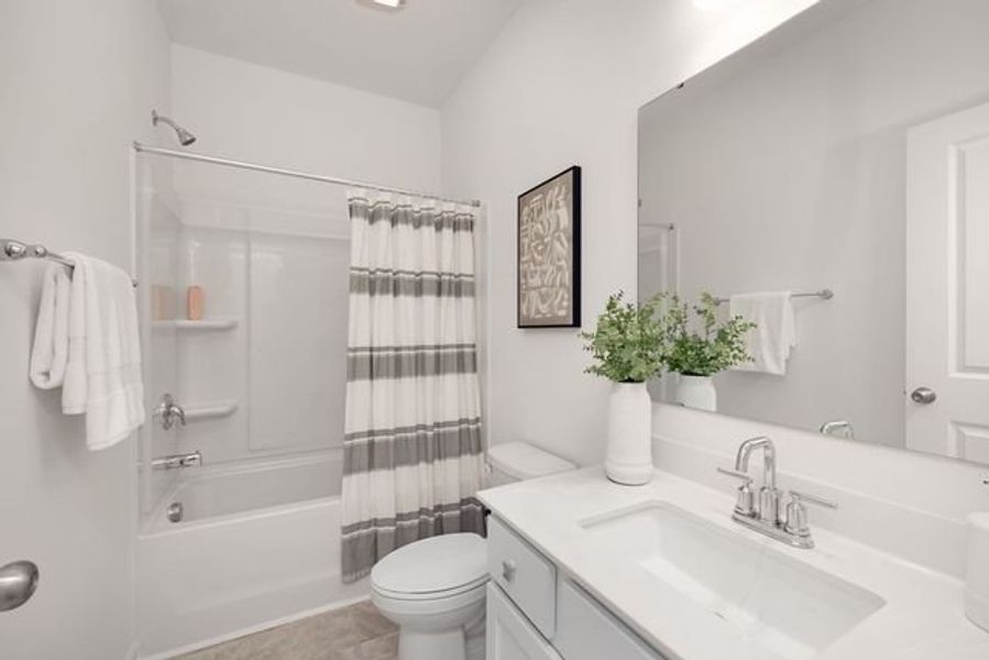 Representative furnished interior of a home built from the Dobson by True Homes in Westbrook Falls, Colfax (Image 16).