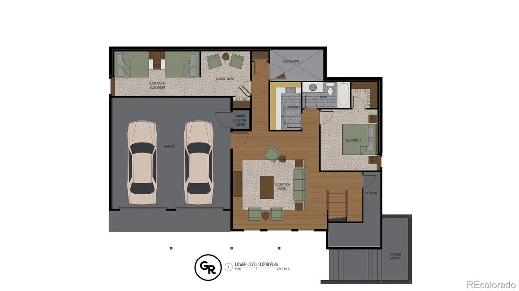 2D floor plan layout of this home in , Granby, CO (Image 1). 2D floor plan layout of this home in , Granby, CO (Image 1).