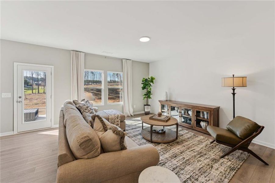 Furnished interior view inside a new home in , Dallas (Image 11).