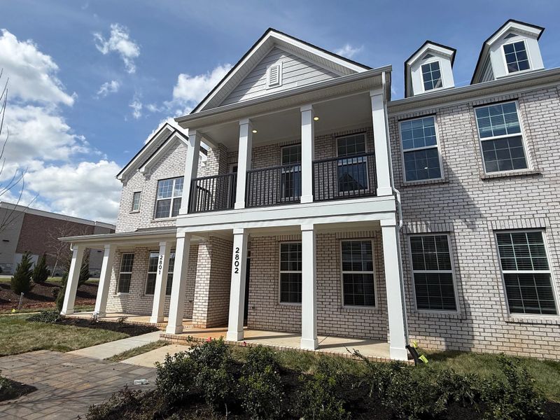Front exterior of a new home in Promenade at Clari Park, Murfreesboro, TN, highlighting curb appeal (Image 2). Front exterior of a new home in Promenade at Clari Park, Murfreesboro, TN, highlighting curb appeal (Image 2).
