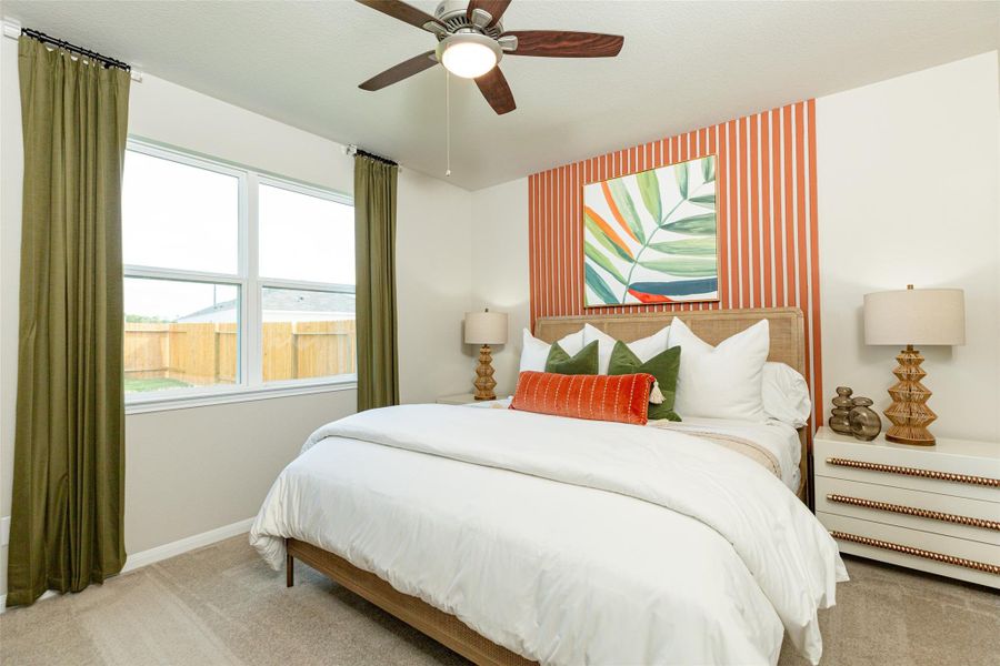 Furnished interior view inside a new home in Wayside Village, Houston (Image 11). Furnished interior view inside a new home in Wayside Village, Houston (Image 11).