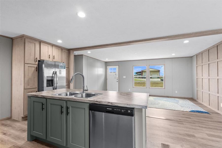 Furnished interior view inside a new home in , Howe (Image 12).