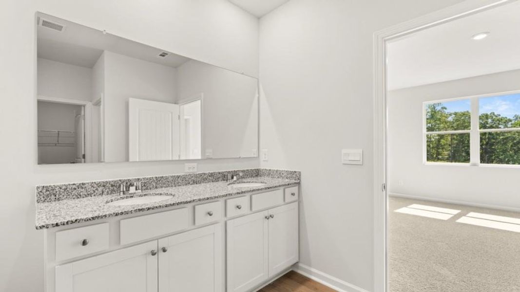 Furnished interior view inside a new home in Sheffield Highlands, Dallas (Image 11). Furnished interior view inside a new home in Sheffield Highlands, Dallas (Image 11).