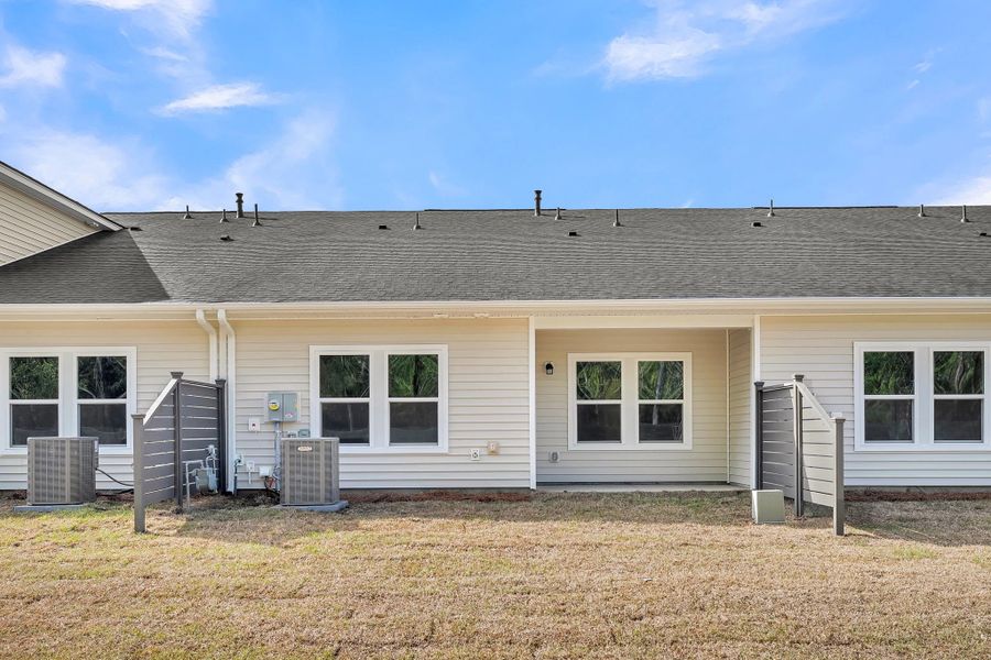 Exterior details and patio area of a home in Hammock Walk at Nexton, Summerville (Image 4).