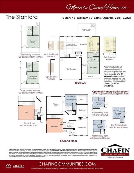 2D floor plan layout of this home in Ponderosa Farms Estates, Gainesville, GA (Image 6).