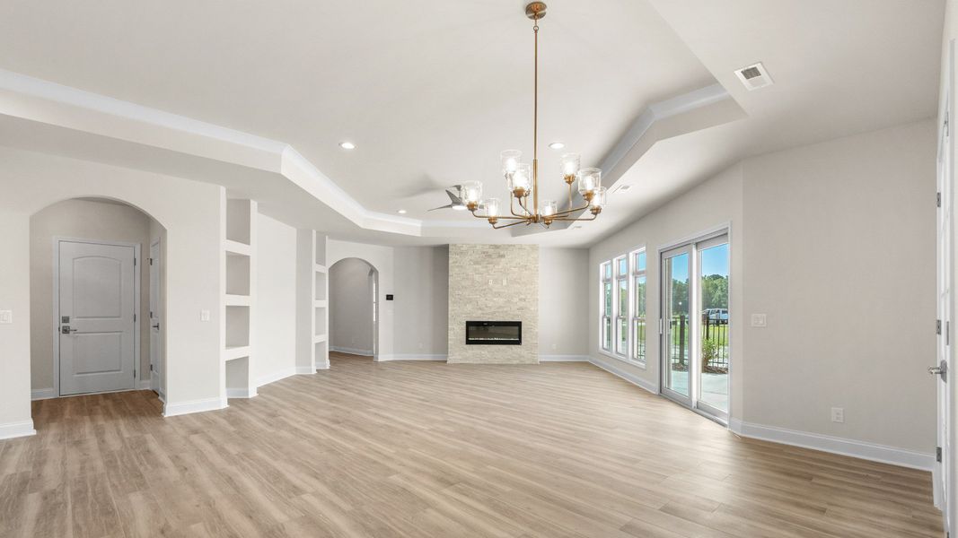 Representative unfurnished interior of a home built from the Promenade III by Epcon Communities in Courtyards by Carrell, Ocean Isle Beach (Image 28). Representative unfurnished interior of a home built from the Promenade III by Epcon Communities in Courtyards by Carrell, Ocean Isle Beach (Image 28).