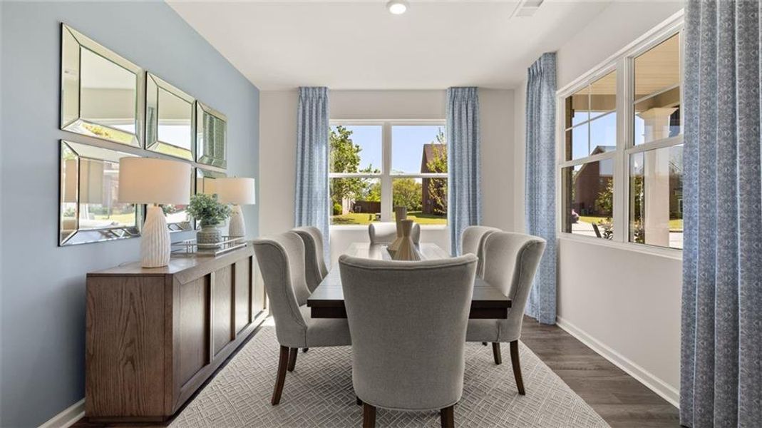 Furnished interior view inside a new home in Jackson Landing, Jefferson (Image 2).