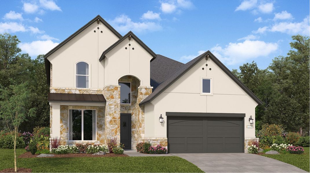 Front exterior of a home in the COLTON community, located in Montgomery, TX (Image 11).