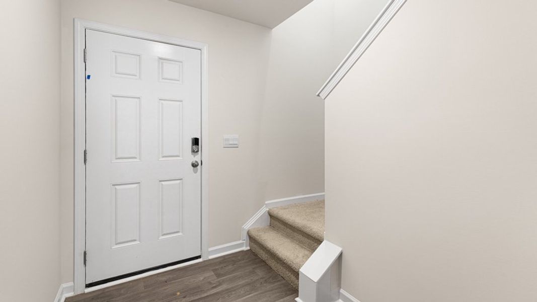 Spacious, unfurnished interior of a new home in The Townes at Honeycutt Oaks, Angier (Image 6). Spacious, unfurnished interior of a new home in The Townes at Honeycutt Oaks, Angier (Image 6).