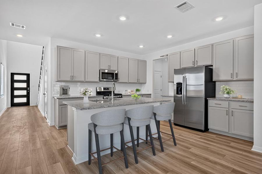Furnished interior view inside a new home in Sunfield, Buda (Image 11).