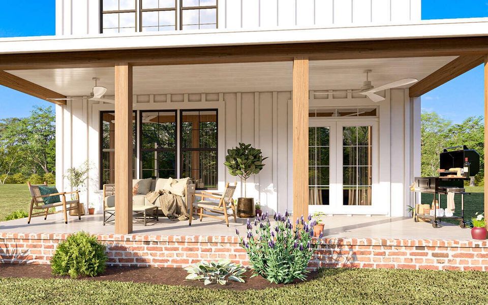 Exterior details and patio area of a home in , Goose Creek (Image 4).