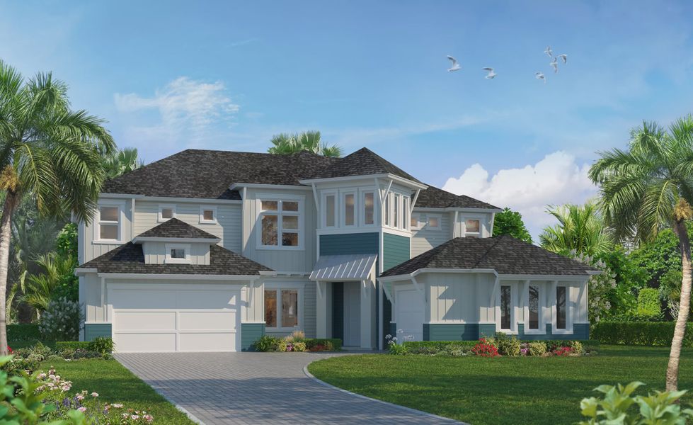 Representative exterior photo of a completed home built from the Brooke - Regency Series | 75' Wide Lots by ICI Homes in Palmera, Venice, FL (Image 1).