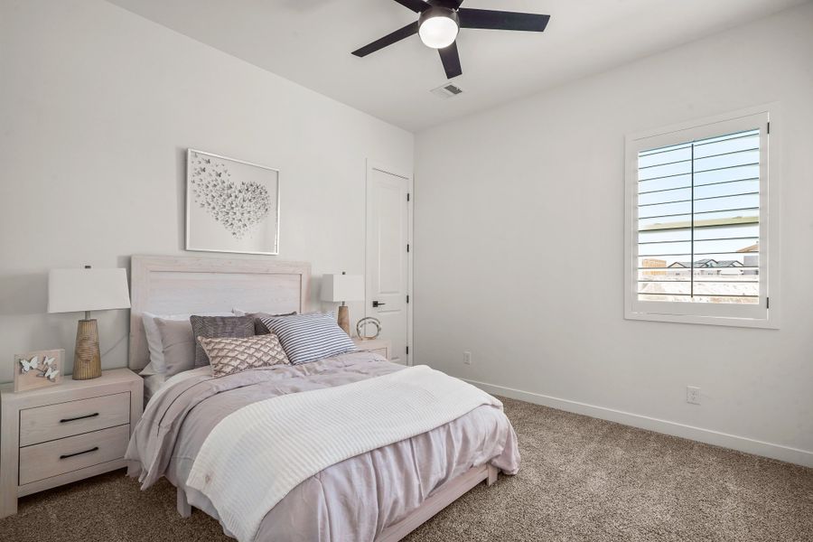 Representative furnished interior of a home built from the Escondido by LEH. Homes in Verdancia, El Paso (Image 57).