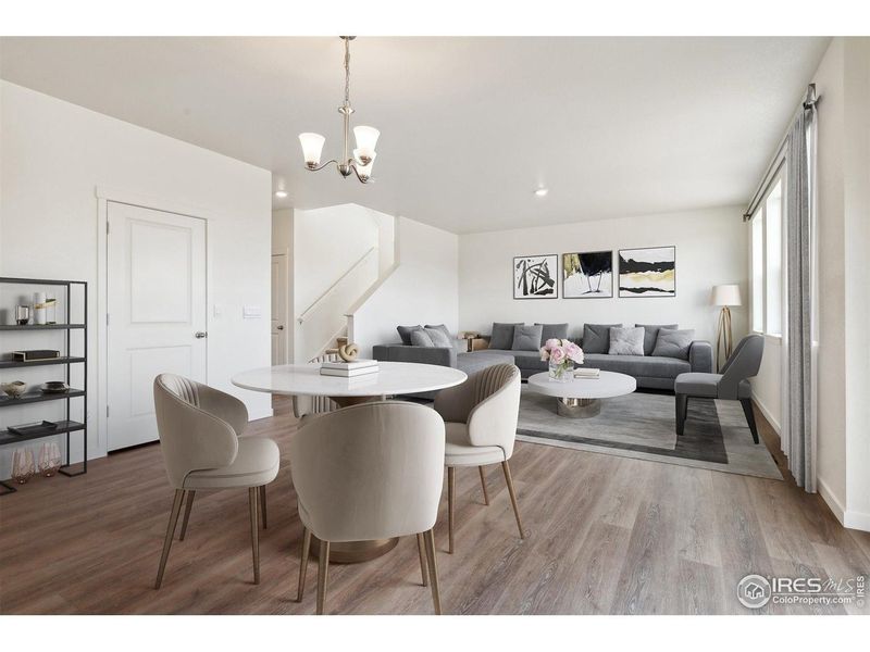 Furnished interior view inside a new home in Ridge at Johnstown, Johnstown (Image 6).