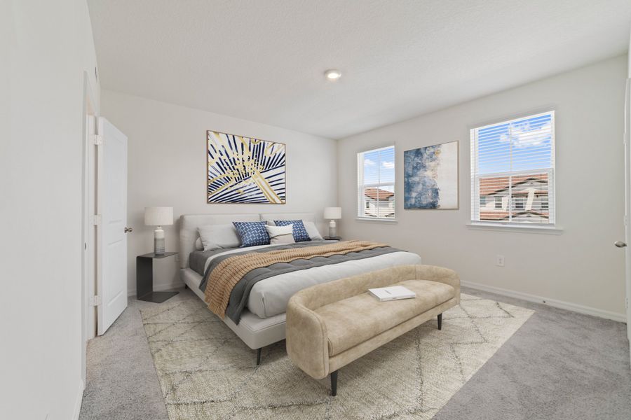 Furnished interior view inside a new home in Towns at Greenleaf, Oviedo (Image 4).