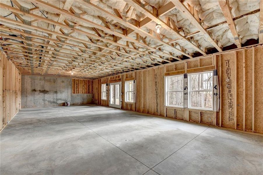 In-progress construction of a new home in , Cumming, GA (Image 57).