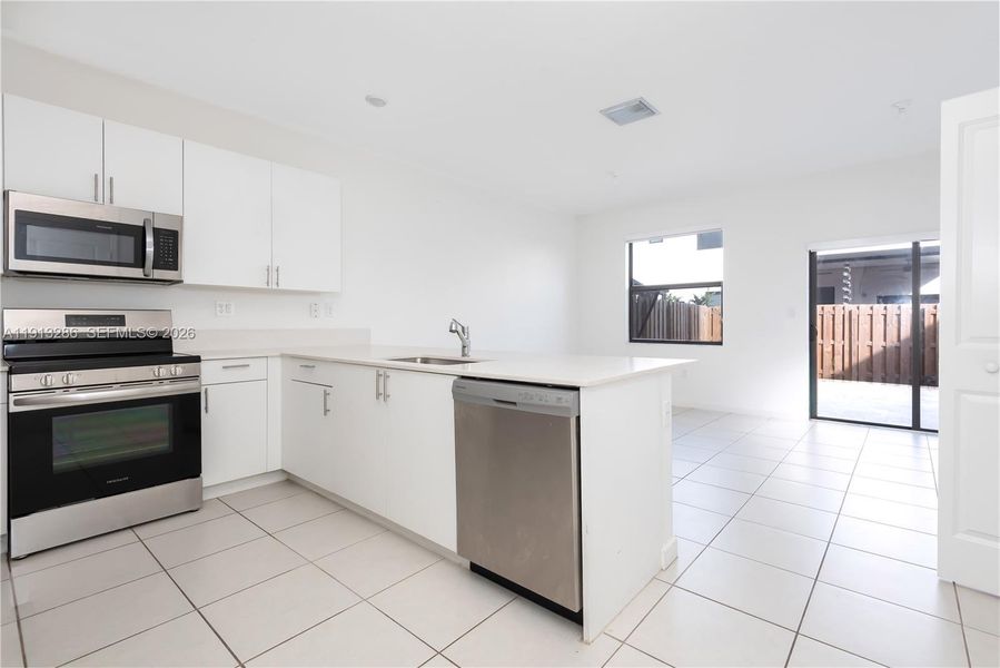 Furnished interior view inside a new home in , Miami (Image 9).
