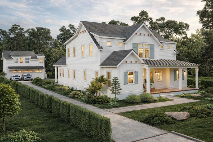 Front exterior of a new home in , Mount Pleasant, SC, highlighting curb appeal (Image 5).