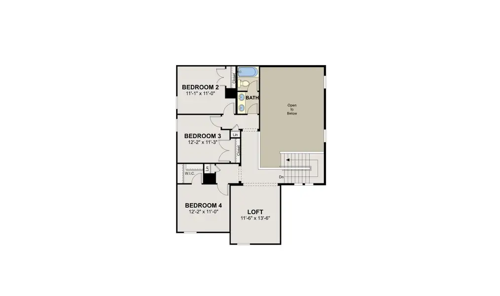 2D floor plan layout for the Bandera by Hakes Brothers in Hunters Ranch, San Antonio, TX (Image 4). 2D floor plan layout for the Bandera by Hakes Brothers in Hunters Ranch, San Antonio, TX (Image 4).