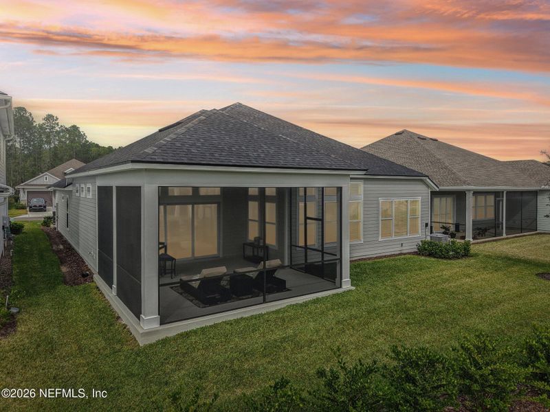 Exterior details and patio area of a home in Middlebourne, St. Johns (Image 35).