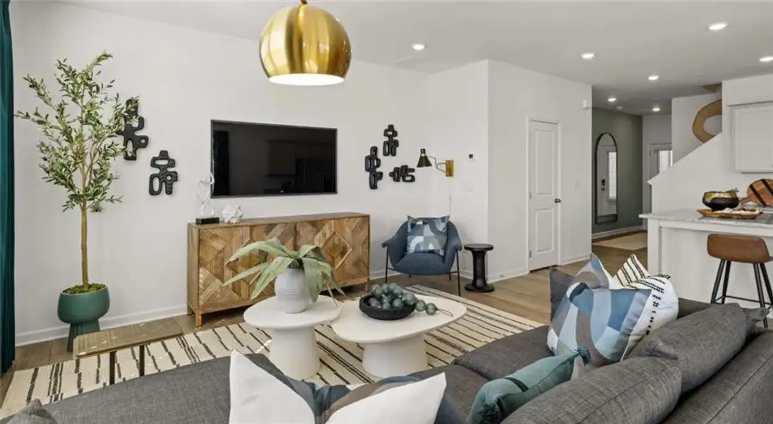 Furnished interior view inside a new home in Towns at Ivy Creek, Buford (Image 8).