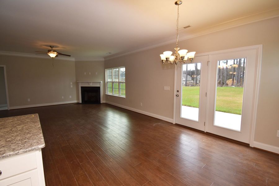 Representative unfurnished interior of a home built from the Newport by Keystone Homes NC in Royal Pines, Trinity (Image 18).