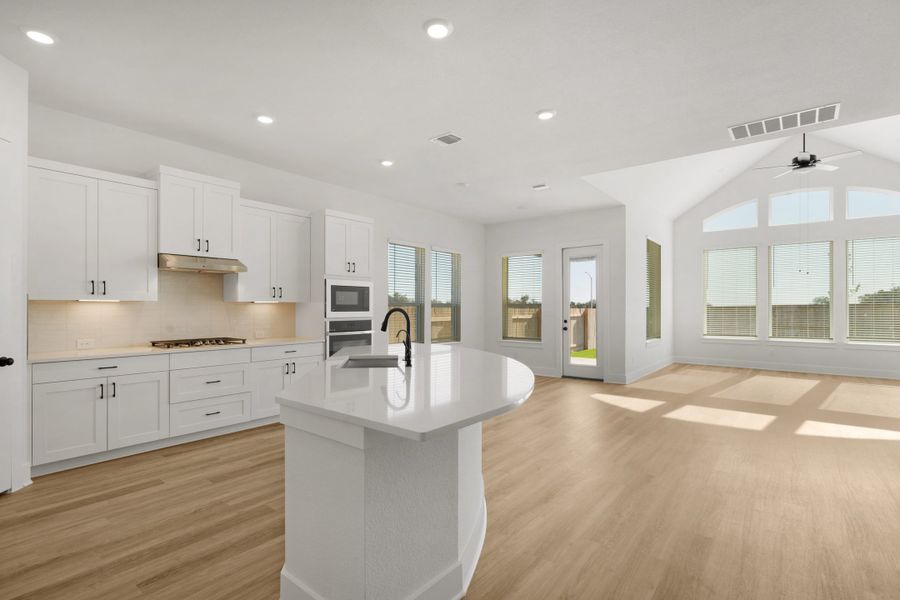 Furnished interior view inside a new home in Lariat, Liberty Hill (Image 45).