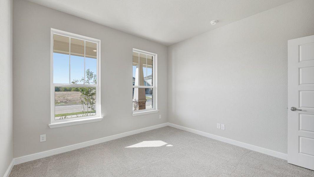Representative unfurnished interior of a home built from the BASSWOOD by D.R. Horton in Treeline, Justin (Image 24).