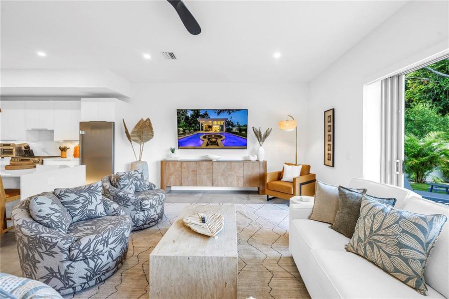 Furnished interior view inside a new home in , Sarasota (Image 11).