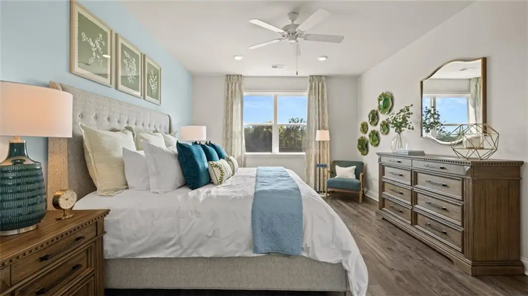 Furnished interior view inside a new home in Oak Ridge Meadows, Locust Grove (Image 4).