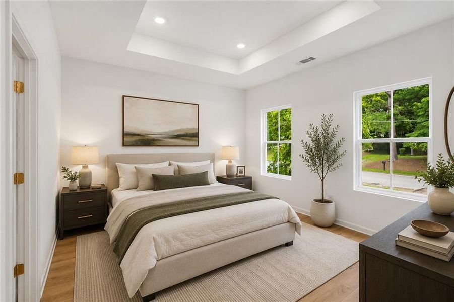 Furnished interior view inside a new home in , Atlanta (Image 11).