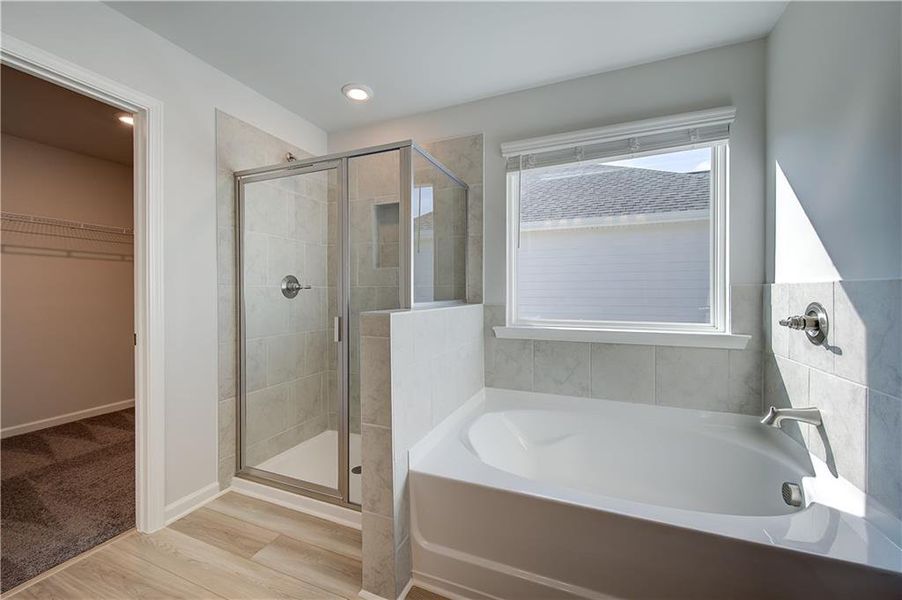 Furnished interior view inside a new home in Enclave at Evergreen, Fairburn (Image 12).