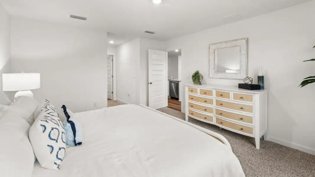Furnished interior view inside a new home in Magnolia at the Bluffs Phase 3, Freeport (Image 18).