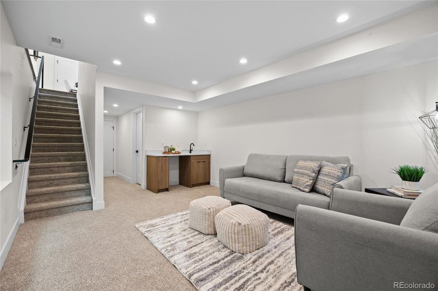 Furnished interior view inside a new home in , Denver (Image 26). Furnished interior view inside a new home in , Denver (Image 26).