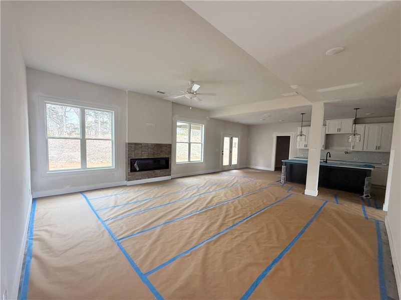 In-progress construction of a new home in , Hoschton, GA (Image 10).