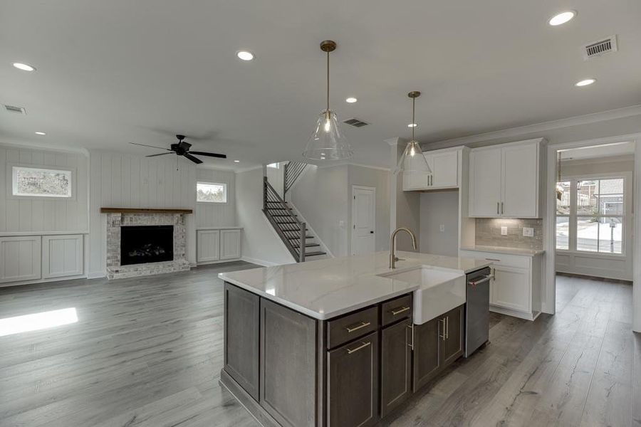 Furnished interior view inside a new home in , Buford (Image 16).